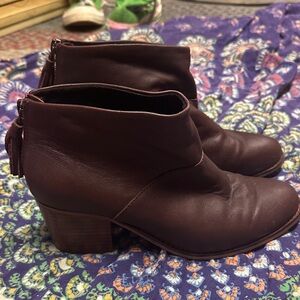 Toms Dark Brown Ankle Booties